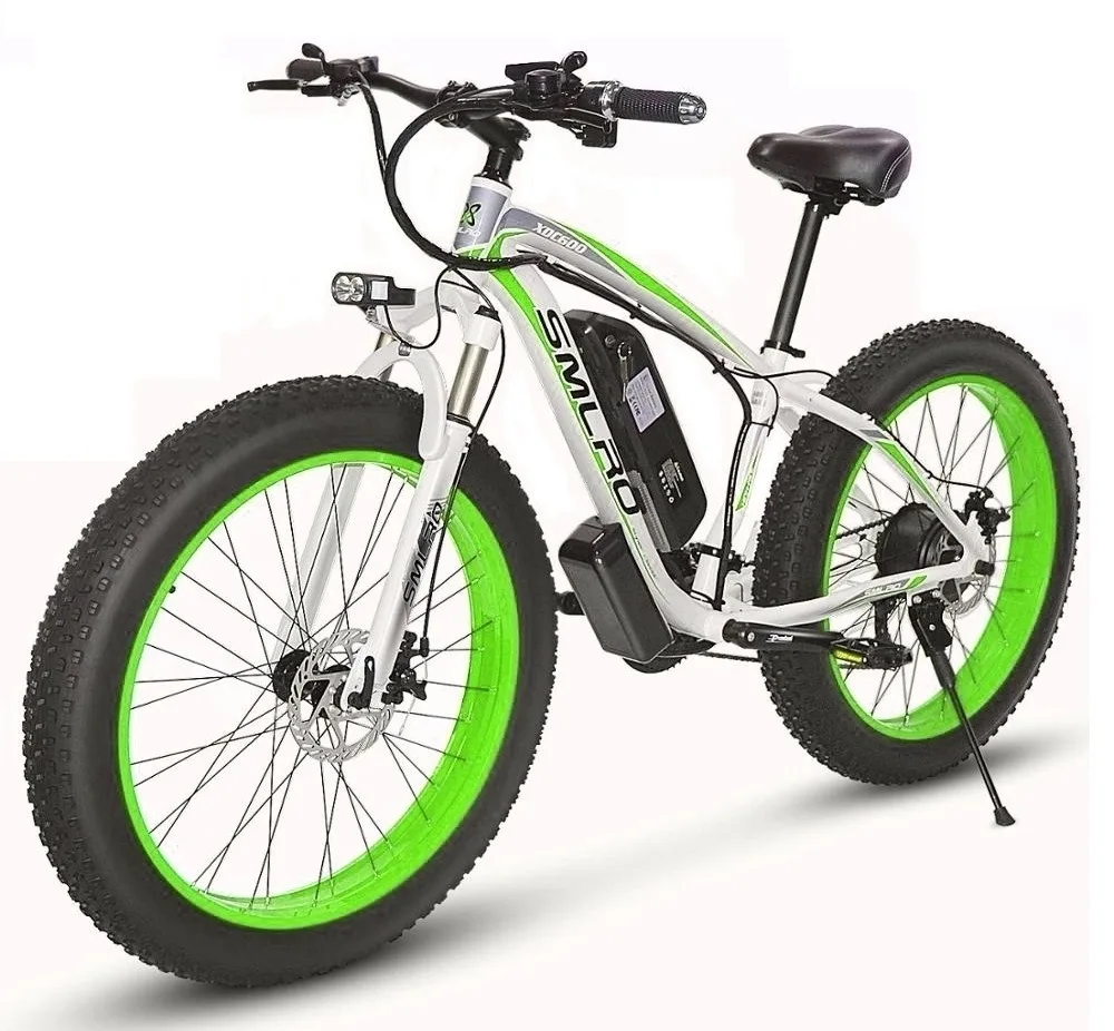 Günstig Elektrische Fahrrad 1000W Motor Schnee Bike Elektro Fahrrad Ebike 48V15Ah Elektrische Fahrrad 26x 4,0 Fett Reifen E Bike SAMSUNG Lithium-Batterie