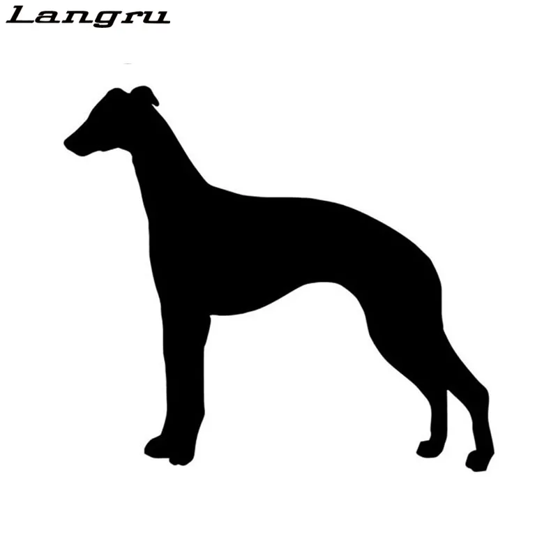 

Interesting Whippet Dog Vinyl Decal Cute Car Window Stickers Motorcycle Car Styling Decor Jdm