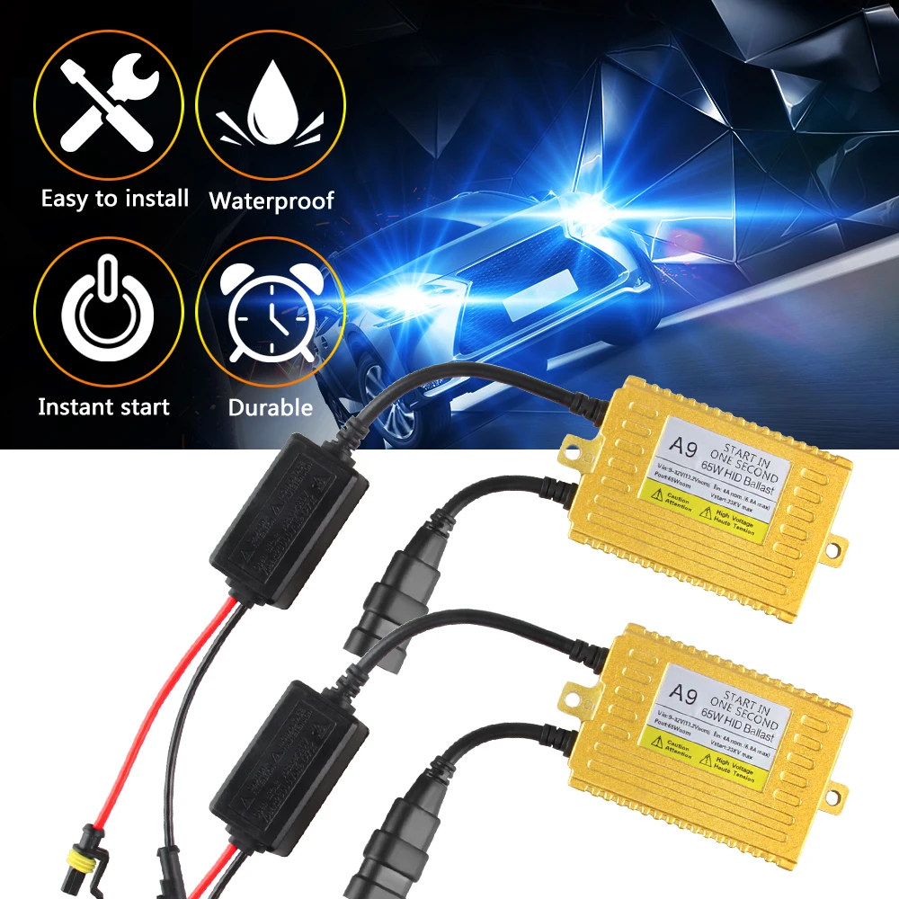 2 шт. цифровой тонкий Xenon Hid балласт 65 Вт Ксеноновые блок зажигания Электронный