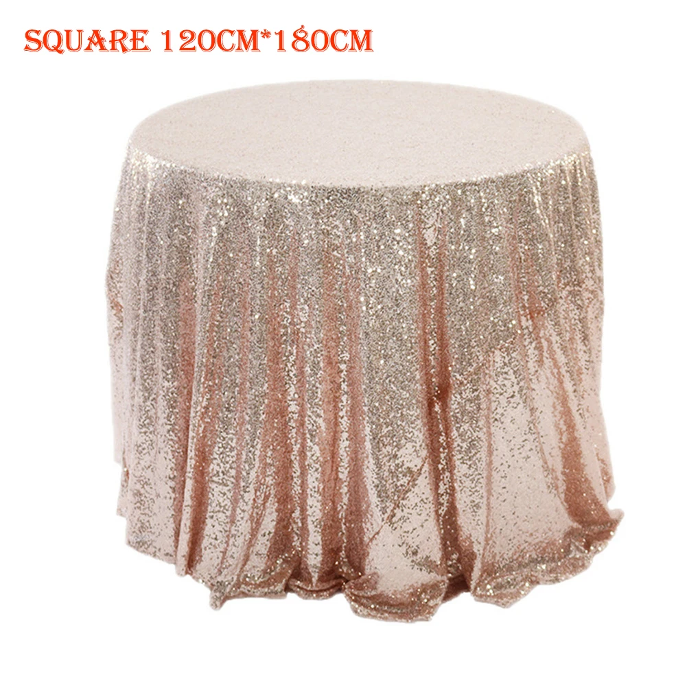 

Rectangular Table Cover Glitter Sequin Table Cloth Tablecloth For Wedding Party Home Decoration Multi-Color/Sizes