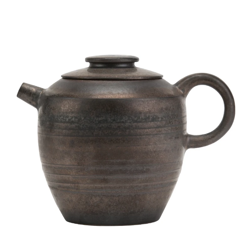 Китайский чайник кунг-фу грубая керамика глазурь домашний чай для церемонии