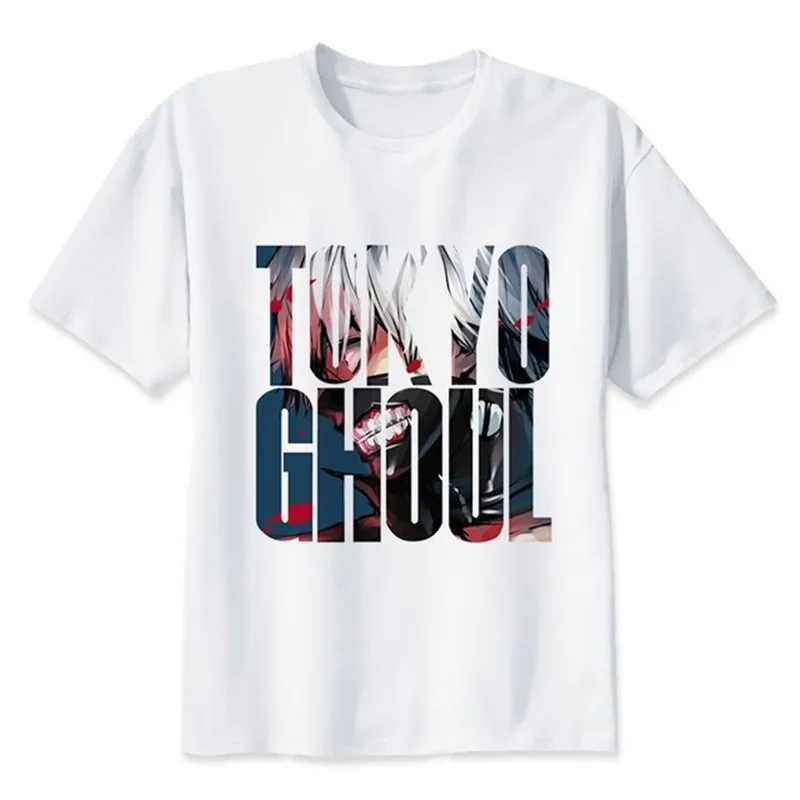 LUSLOS одежда с надписью TOKYO GHOUL футболка буквенным принтом летняя Femme коротким