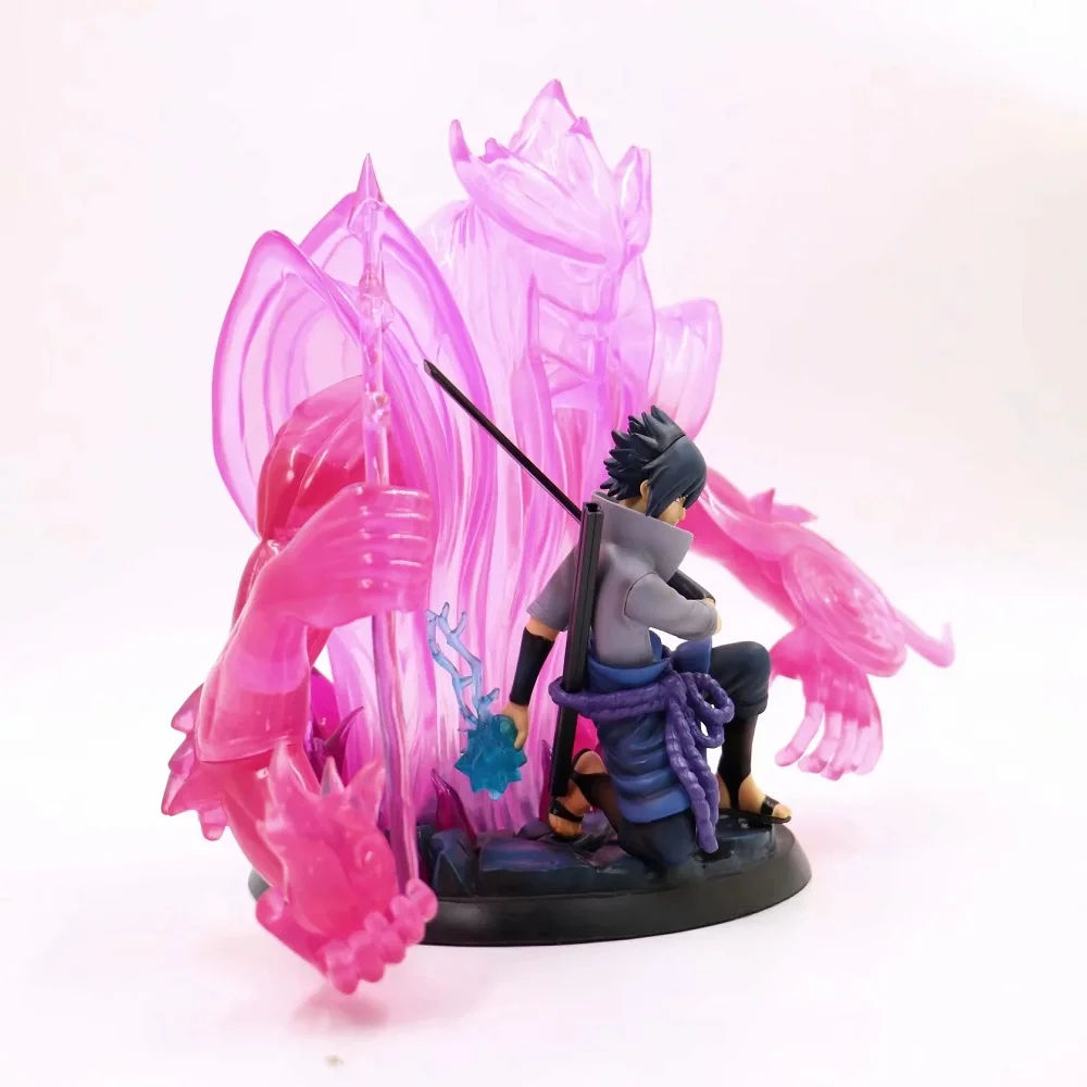 Аниме Наруто Shippuden Uchiha Sasuke полный Susanoo темпезный Бог доблести 30 см фиолетовый ПВХ