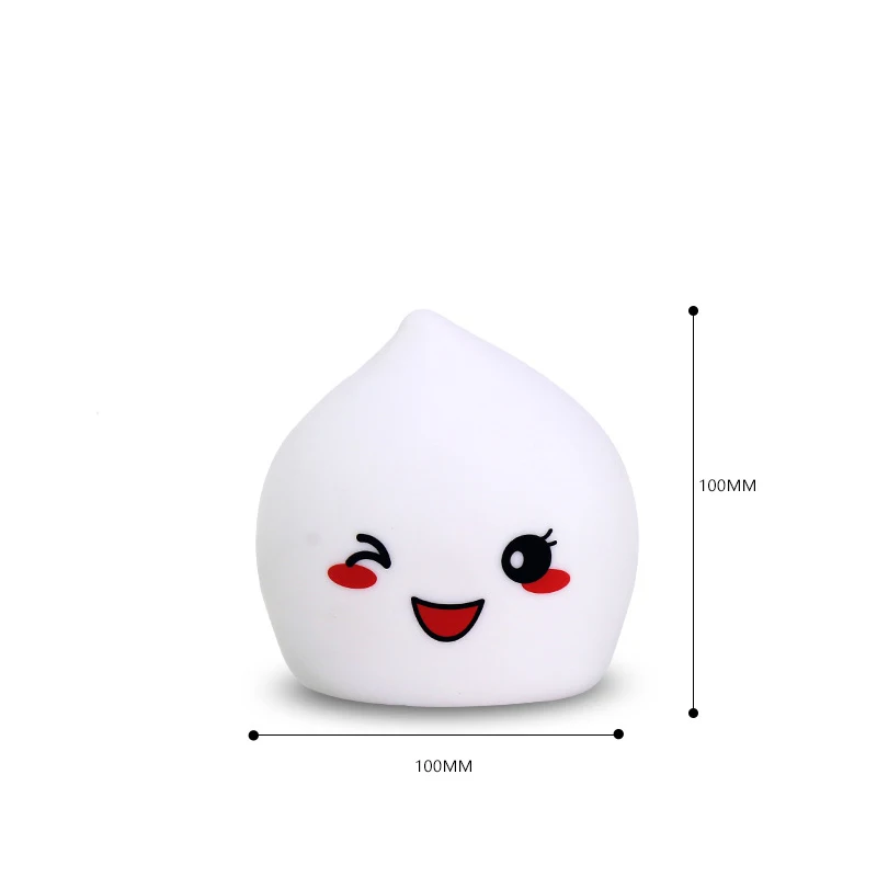

LED Peaches USB Nightlight Cute Cartoon Silicone Seven Color Nightlight Children's Bedroom Decoration Gift Remote Control
