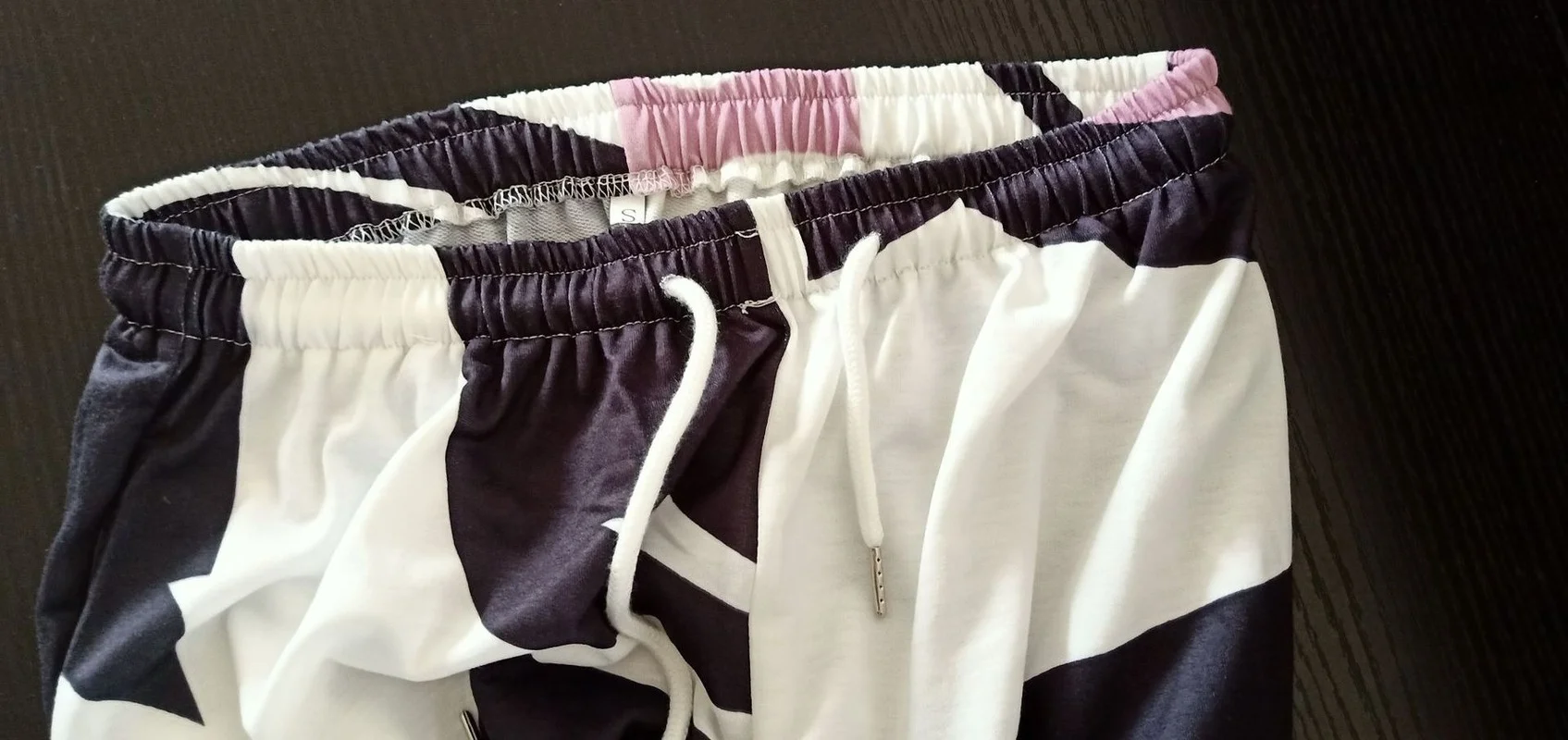 

Women Elegant Elastic Waist Pocket Overalls Spring Autumn Pattern Fake Face Print Patchwork Trouser for Female Casual Streetwear