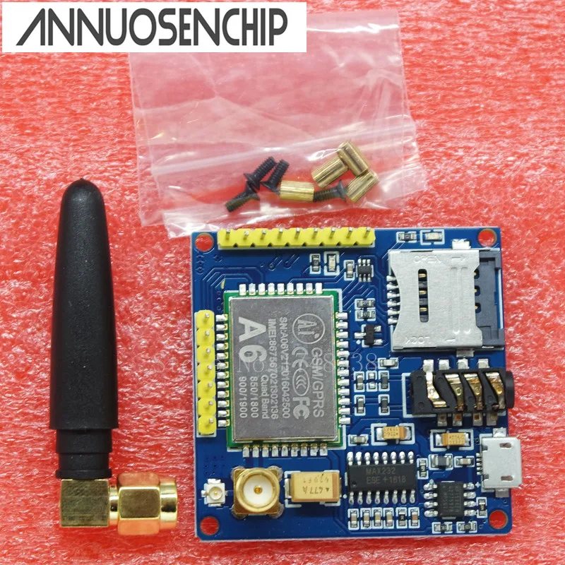 A6 GPRS Pro серийный GSM модуль ядро DIY разработка платы TTL RS232 с антенной беспроводной