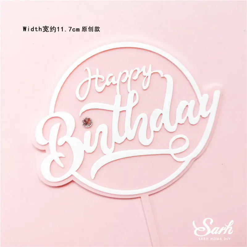 2pc pink birthday A Кролик пара кролик с днем рождения украшения Сердце Дерево розовый торт Топпер для свадебной вечеринки малыш день Святого Валентина юбилей Любовь Подарки - Цвет: 2pc pink birthday A