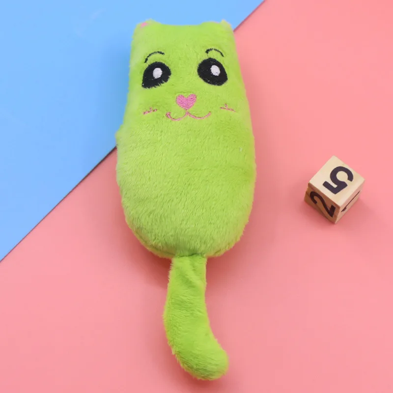 1 шт. кошка шлифовальная кошачья мята игрушка смешной интерактивный плюшевый Кот игрушка питомец котенок жевательная игрушка когти большой палец укус кошка мята для кошек зубы игрушка - Цвет: B