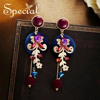 the special new fashion sterling 925 needle earrings female retro no ear hole clip on earrings for women s1832e