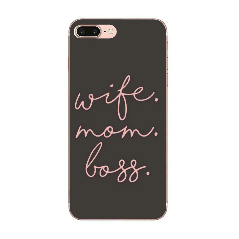 Силиконовый чехол для телефона с надписью The best mom boss BQ Aquaris C U2 U V X2 X Lite Pro Plus E4.5 M4.5 X5