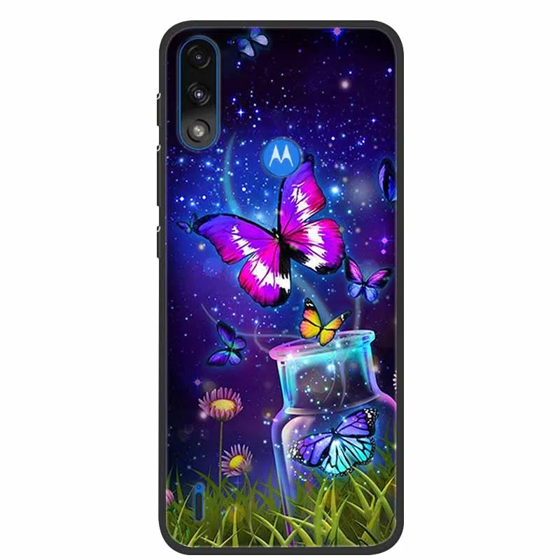 For Moto E7i Power Case TPU Soft Fashion Silicone Bumper capa for Moto E7 Power Phone Case E7Power E 7i 7 Cover 6.5 inch Marble