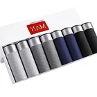 Новое мужское нижнее белье, мужские трусы, боксеры, дышащие сексуальные мужские боксеры, Однотонные трусы, удобное Мужское нижнее белье, боксеры