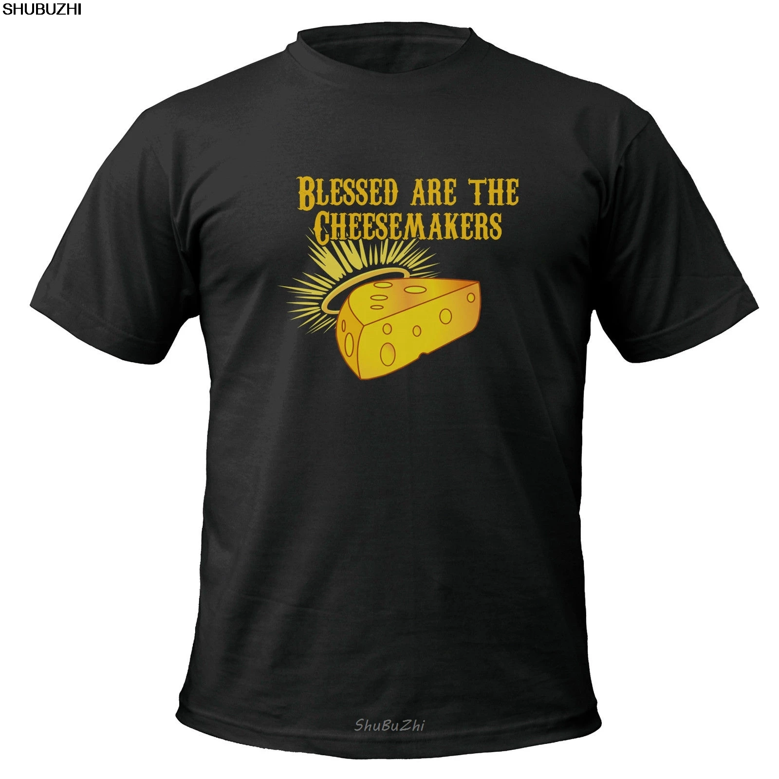 Мужская хлопковая футболка Blessed Are the Cheesemakers летняя брендовая с Монти питоном