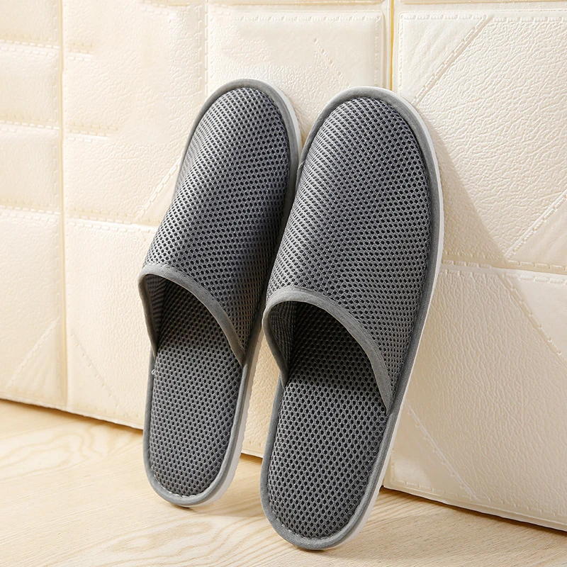 1 пара одноразовые домашние тапочки унисекс из сетчатой ткани | Обувь