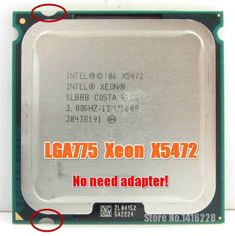 Процессор xeon X5472 SLASA SLBBB 3 0 ГГц 12 МБ FSB 1600 МГц ЦП работает на материнской плате LGA775 |