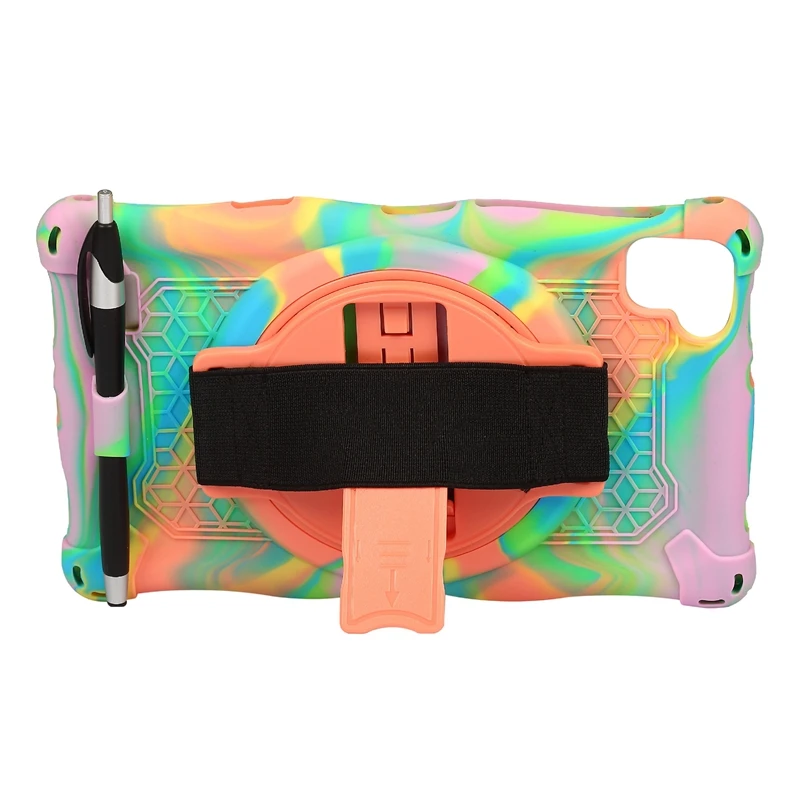 Silicone Case for Samsung Tab A7 Lite 8.7Inch 2021 T220 T225 Tablet with Pen and Adjustable Stand | Компьютеры и офис