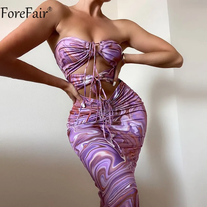 

Женское пляжное платье Forefair, летнее пикантное облегающее платье миди с лямкой на шее и открытой спиной, 2021