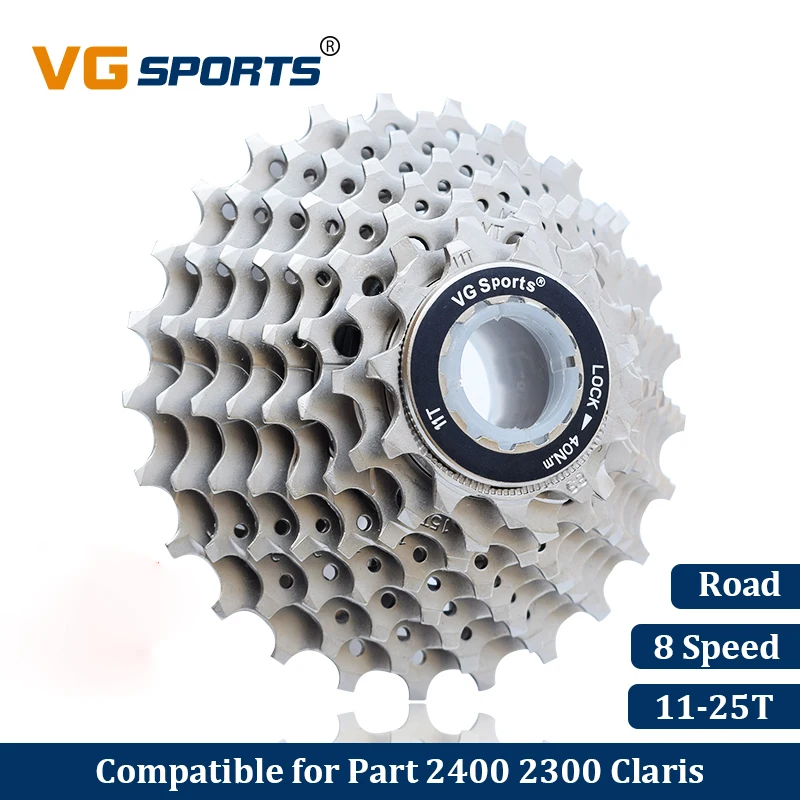 VG спортивный дорожный велосипед 8 скоростной кассеты велоцидад S 25T Freewheel