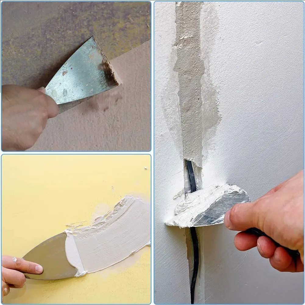 

3Pcs/set Putty Knife Filling Spatula Plaster Shovel Scraper Tool Paint Decoration Wall Construction Wallpaper Stripper N2O5