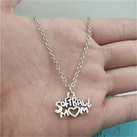 softball mom simple charm creative chain necklace women pendants fashion jewelry accessory friend gifts necklace