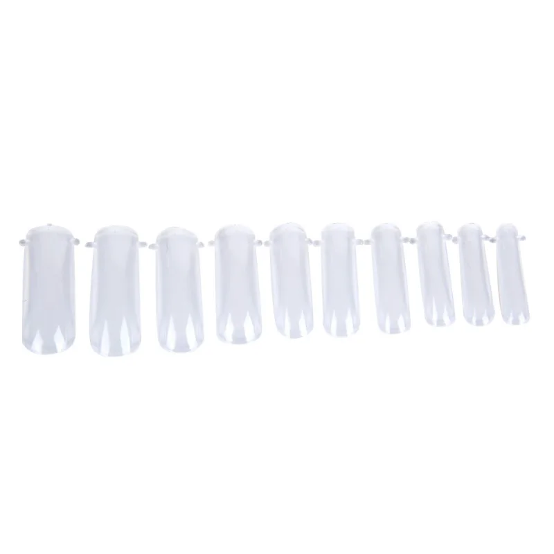 100 шт./компл. накладные ногти Двойная форма ногтевая система акриловые для