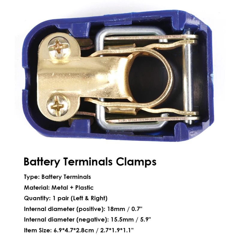 

Car Caravan Boat Motorcycle Car-styling Car Accessories Universal 1pc 12V Quick Release Battery Terminals Clamps