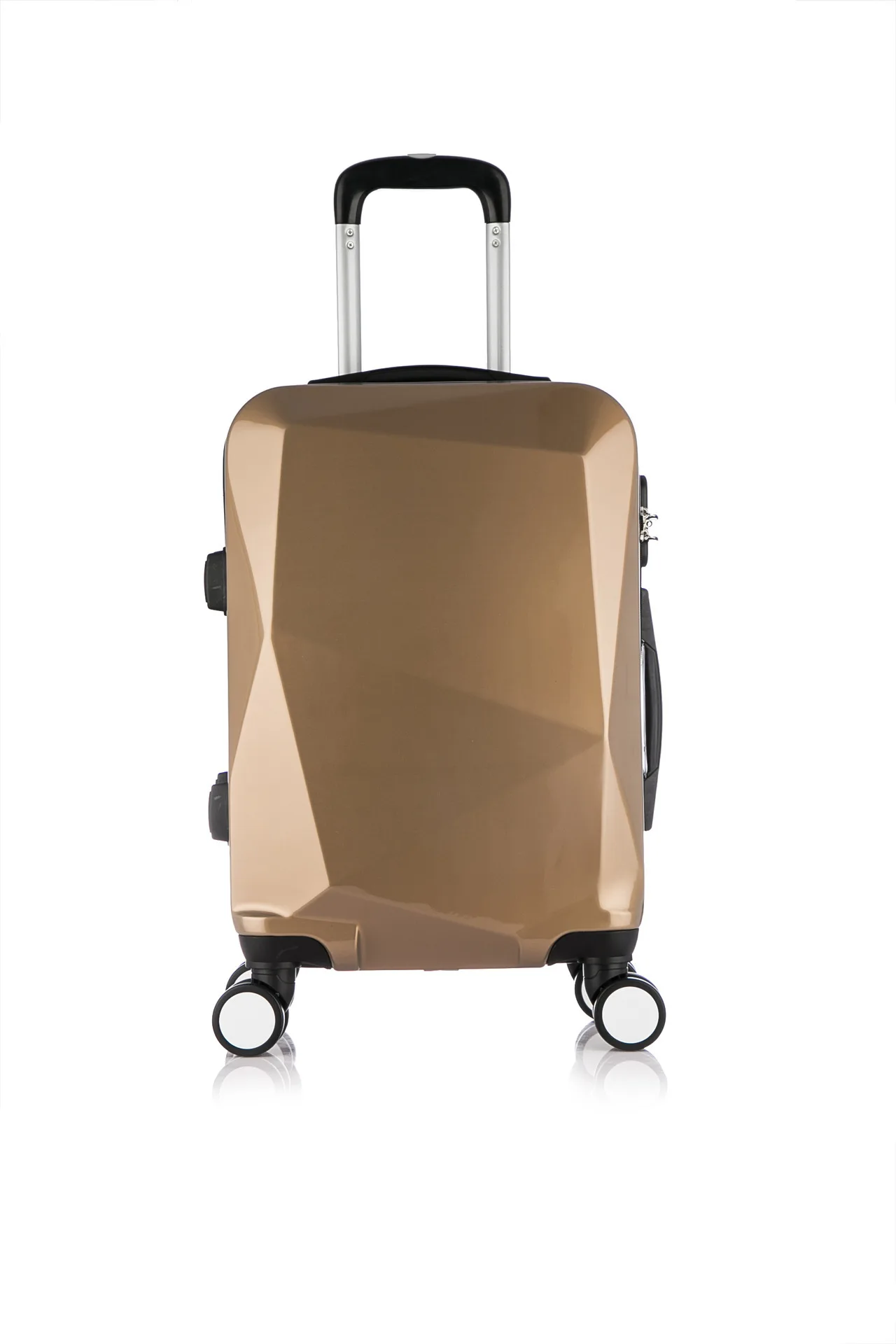 Large brown aluminum universal hand luggage  UG081-649982