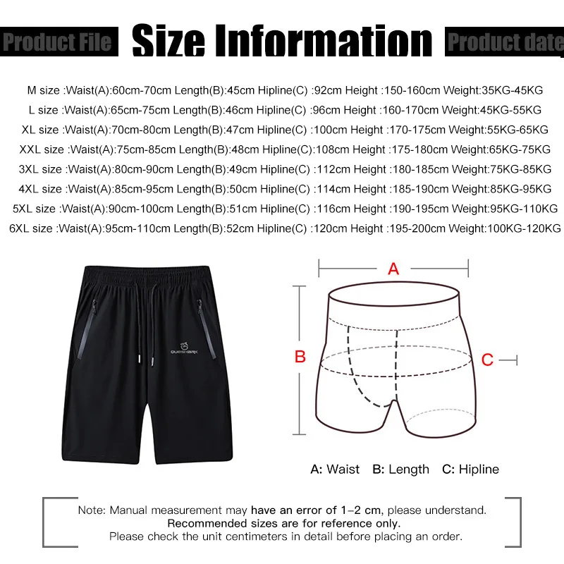 

Queshark Men Summer Ice Silk Quick Dry Running Shorts Casual Workout Jogging Gym Fitness Sport Athletic Sweatpants With Pockets