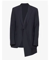 black deconstructed suit male multi layer asymmetrical simple loose japanese original designer jacket