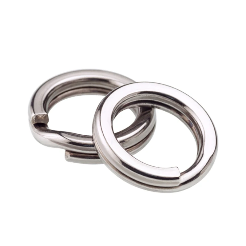 60/100 шт рыболовные кольца из нержавеющей стали разделенные высокое качество