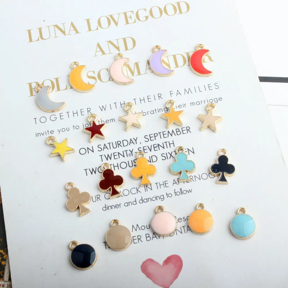 Эмалированные шармы для изготовления ювелирных изделий 30 шт.|Подвески| |