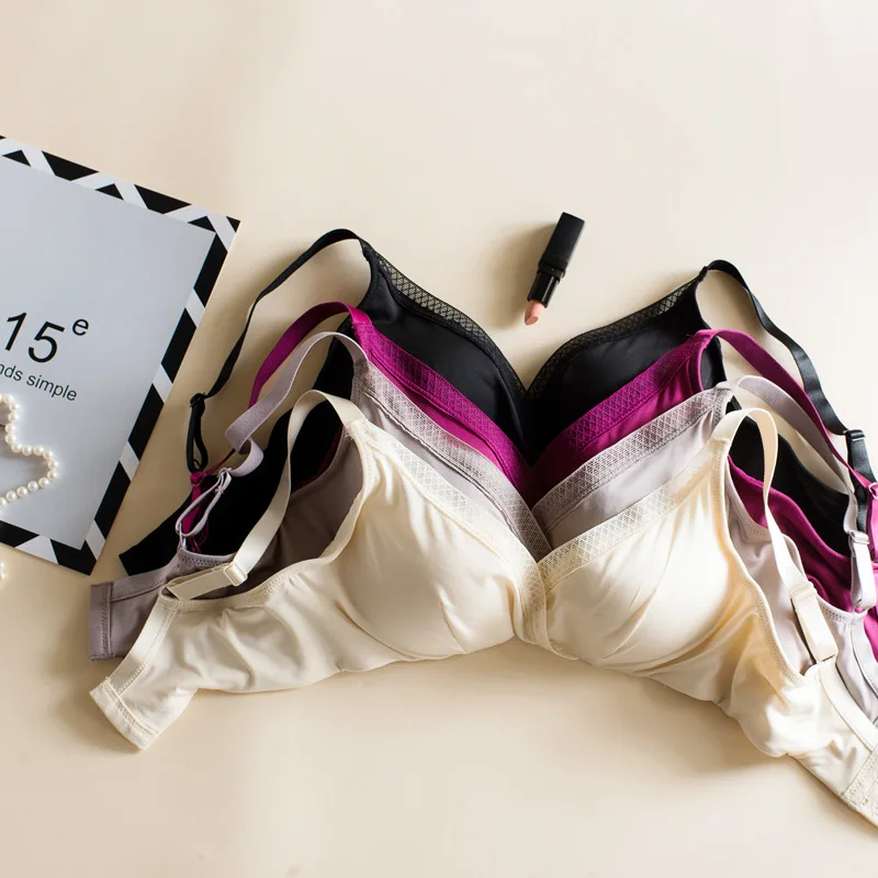 Бюстгальтер из 100% чистого шелка тутового шелкопряда бесшовное дышащее нижнее