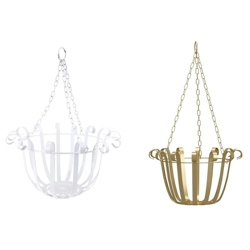 

European Style Wall Hanging Flower Pot Support Bracket Hook Iron Hanger Plants Holder Balcony Home Decoration