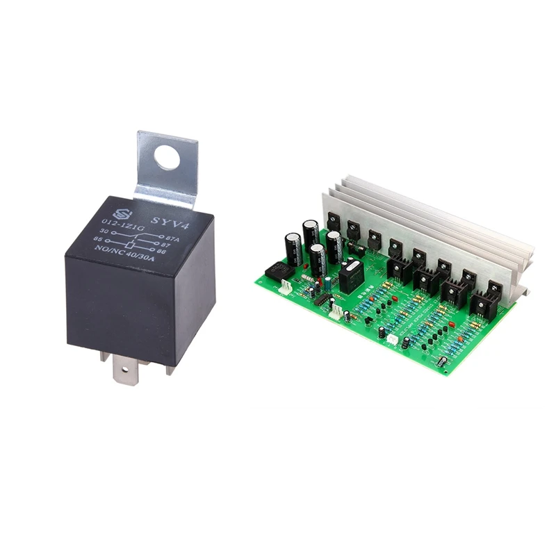 

Реле повторителя 12 в 30 А 5 контактов 40 А для автомобиля с платой цифрового усилителя мощности 300 Вт усилитель мощности мобильной батареи