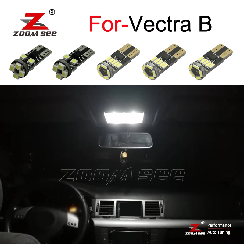 

ZOOMSEEZ 10pcs LED glove box bulb Interior dome Light Kit for Opel Vectra B for Vauxhall Hatchback Saloon Estate (95-02)