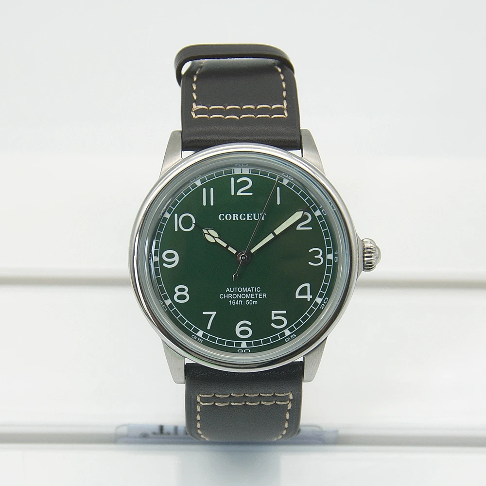 Роскошные мужские механические наручные часы с кожаным ремешком спортивные