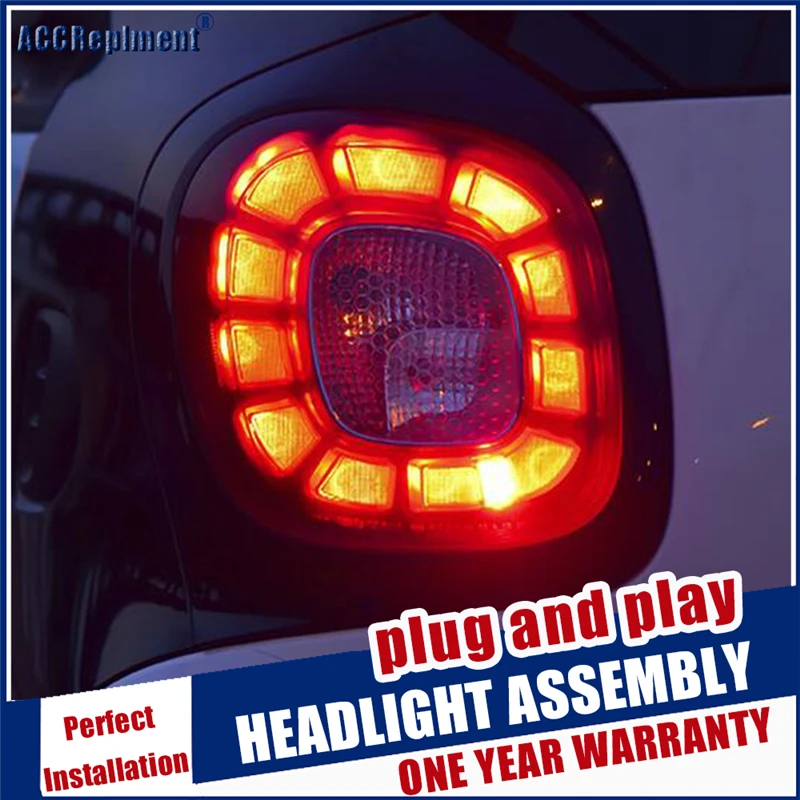 Из 2 предметов Тюнинг автомобилей для Benz Smart светодиодный задний светильник s