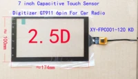 7 inch 174100mm sensor digitizer for carplay car radio 2 5d glass gg xy fpc001 120 kd xcgp7 0 094 gt911 6pin
