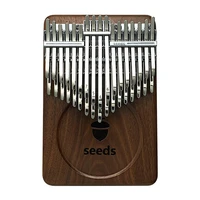 chromatic kalimba 34 key double layer thumb finger piano black walnut mbira keyboard musical instrument gift accessories