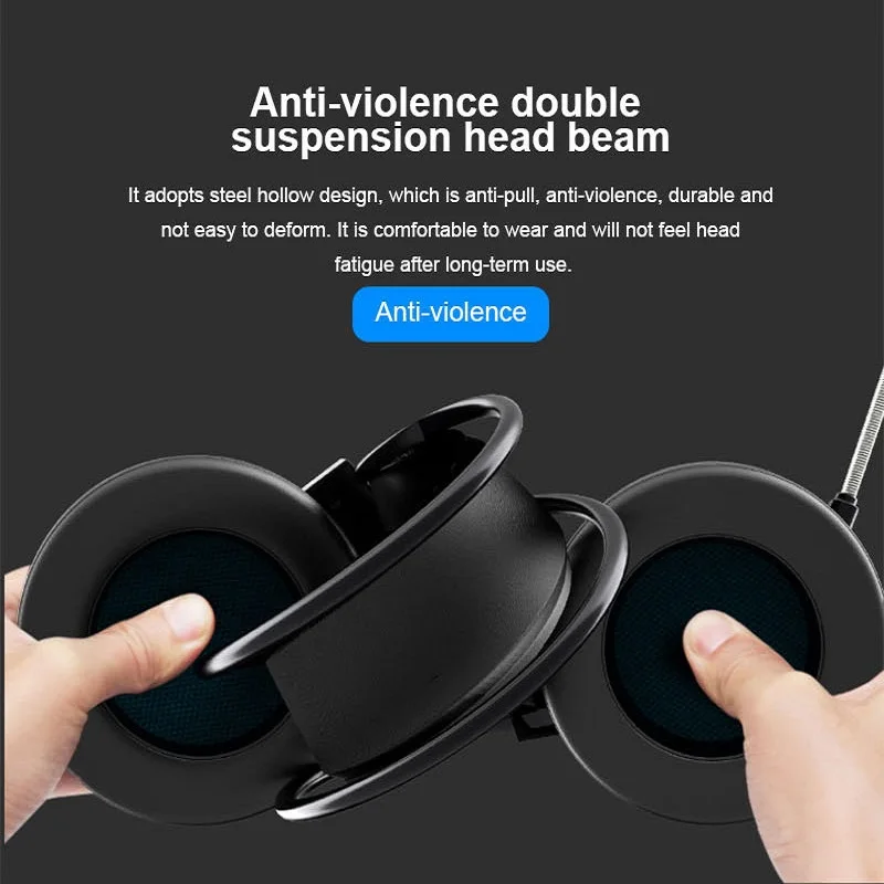 

Gaming Headsets Gamer Headphones Surround Sound Stereo Wired Earphones USB Microphone Colourful Light PC Laptop Game Headset