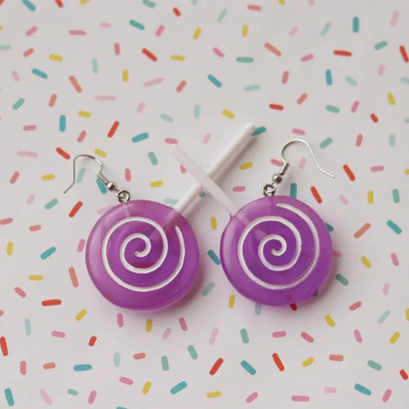 Новинка 2021 серьги-гвоздики в виде леденца украшения | Украшения и аксессуары