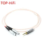 Кабель для обновления наушников TOP-HiFi 7N Crystal Single Copper Silver Mix, кабель для HD800 HD800S HD820 Enigma, акустика Dharma D1000