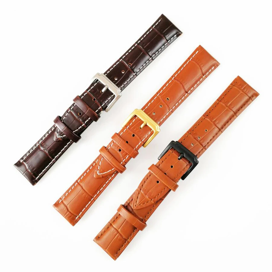 Ремешок для часов из мягкой телячьей натуральной кожи браслет Tissot Seiko 18 мм 20 22 24