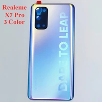 100 original for realme x7 pro glass back housing back battery cover with camera lens case for realme x7pro