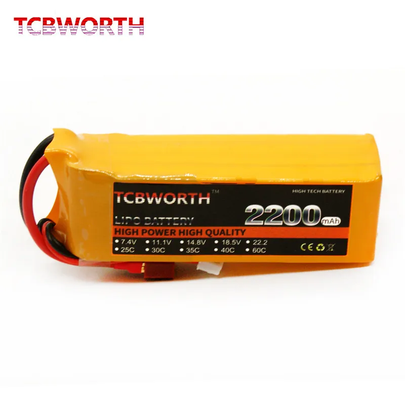 RC LiPo аккумулятор 14 8 v 2200mAh 35C 4S для радиоуправляемый самолет Квадрокоптер