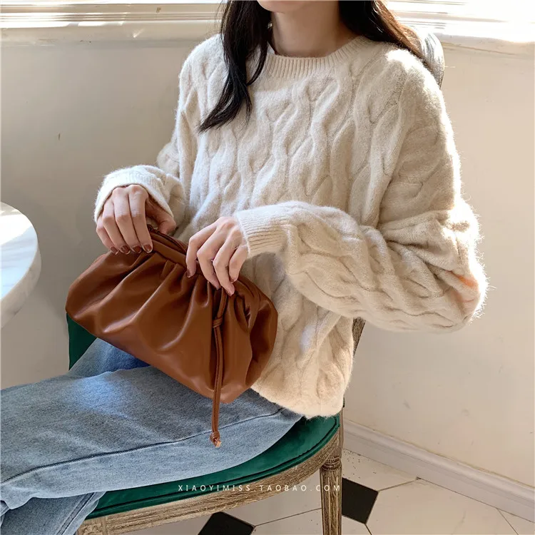 Для женщин простой пельмени сумка дизайнера; стиль ретро; Приятная для Fashion Cloud/женские сумки через плечо сумка на плечо женская сумочка клатч