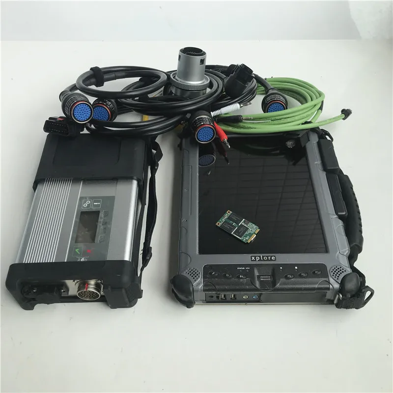 

mb star diagnosis sd connect c5 with software 2020.12V 480GB super SSD with laptop IX104 tablet i7 4g ready to use 12v 24v best