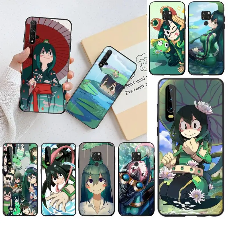 Чехол для телефона HPCHCJHM Tsuyu Asui My Hero Академия аниме чехол Huawei P40 P30 P20 lite Pro Mate 20 P Smart 2019 prime|Бамперы| |