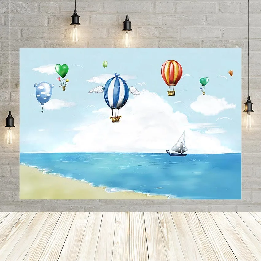 Avezano летний воздушный шар корабль океана день рождения вечеринка детский душ