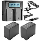 7800 мАч, BP-975 BP975 с Светодиодный индикатор питания Батарея для цифровой однообъективной зеркальной камеры Canon EOS C100 C300 C500 XLH1 XHG1 XHA1 XL2 XM2 ES420V ES75 ES8200V